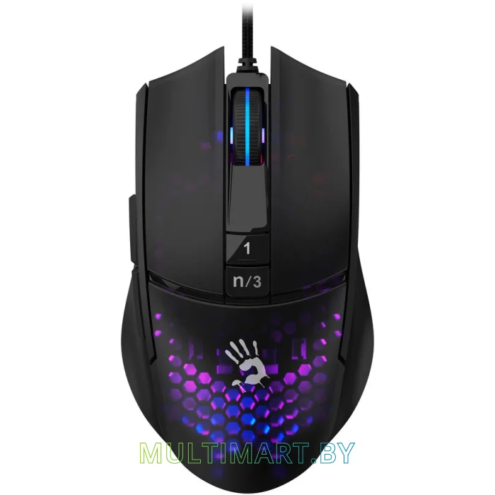 Игровая мышь A4Tech Bloody L65 Max (черный/фиолетовый)